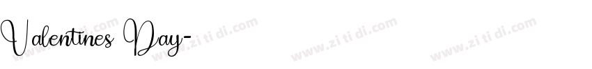 Valentines Day字体转换